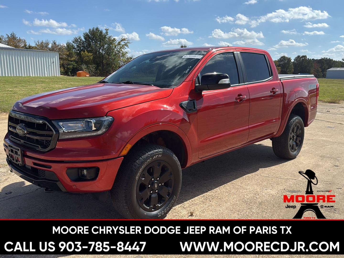 Used 2022 HOT PEPPER RED ME FORD TRUCK LARIAT image 1