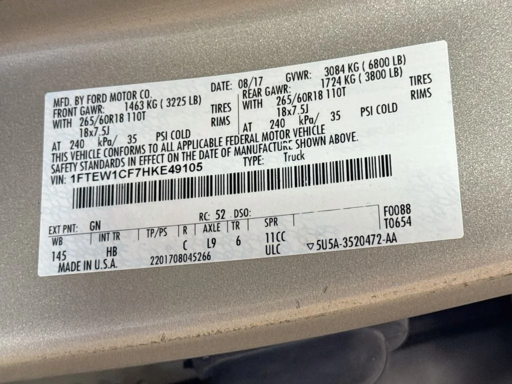 Used 2017 Gold Ford Lariat image 39