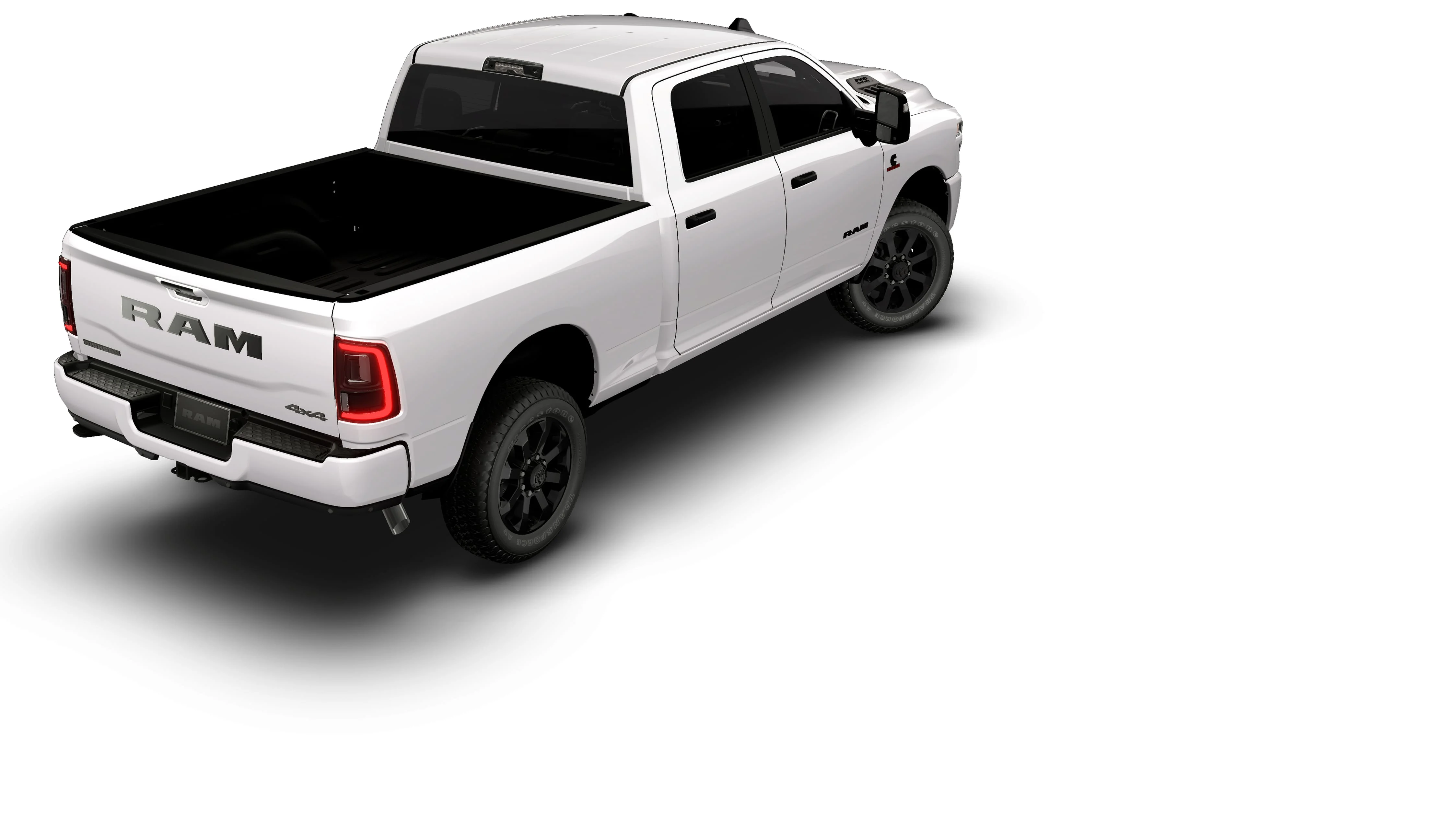 New 2026 Bright White Clear-Coat Exterior Paint RAM BIG HORN image 2
