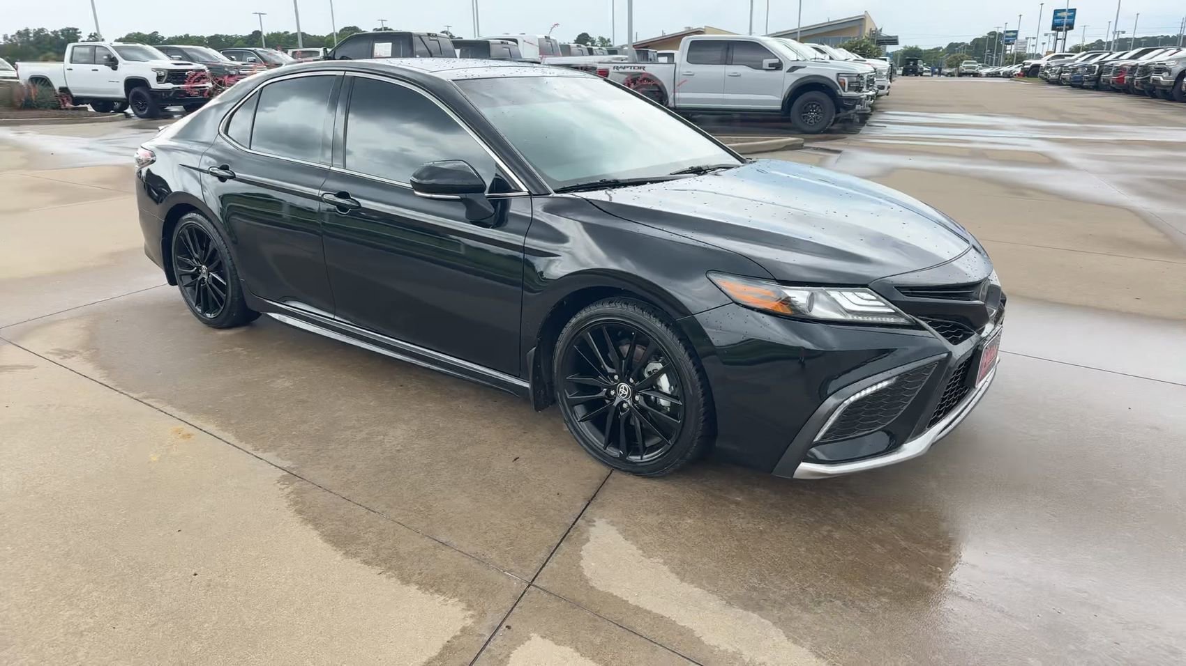 Used 2023 Midnight Black Metallic Toyota XSE image 3