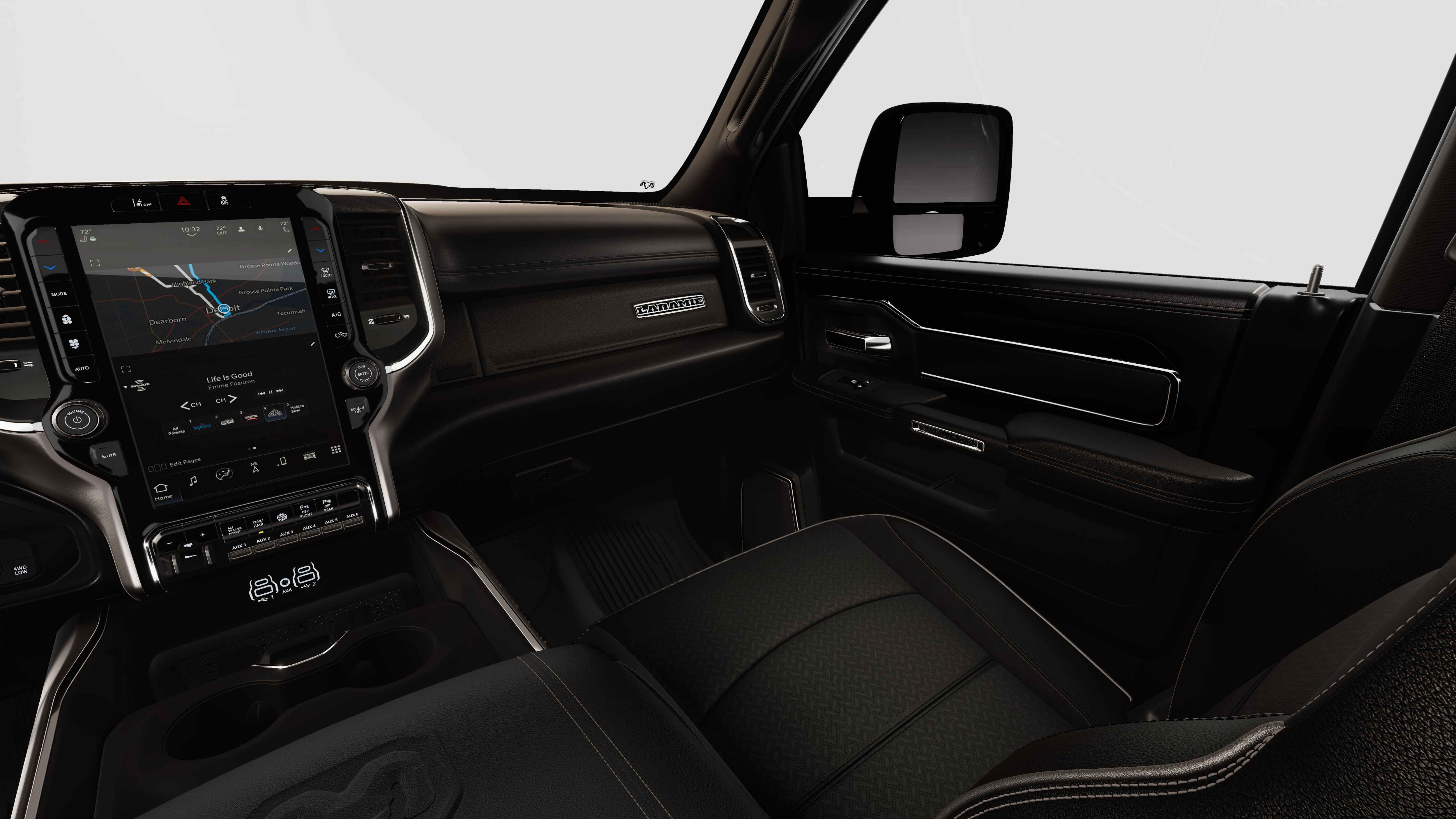 New 2026 Diamond Black Crystal Pearl-Coat Exterior Paint RAM Laramie image 33