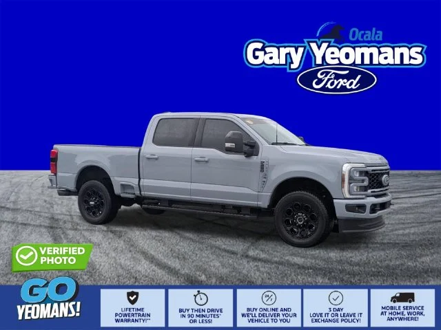 Certified Used 2025 Glacier Gray Metallic Ford Lariat image 1