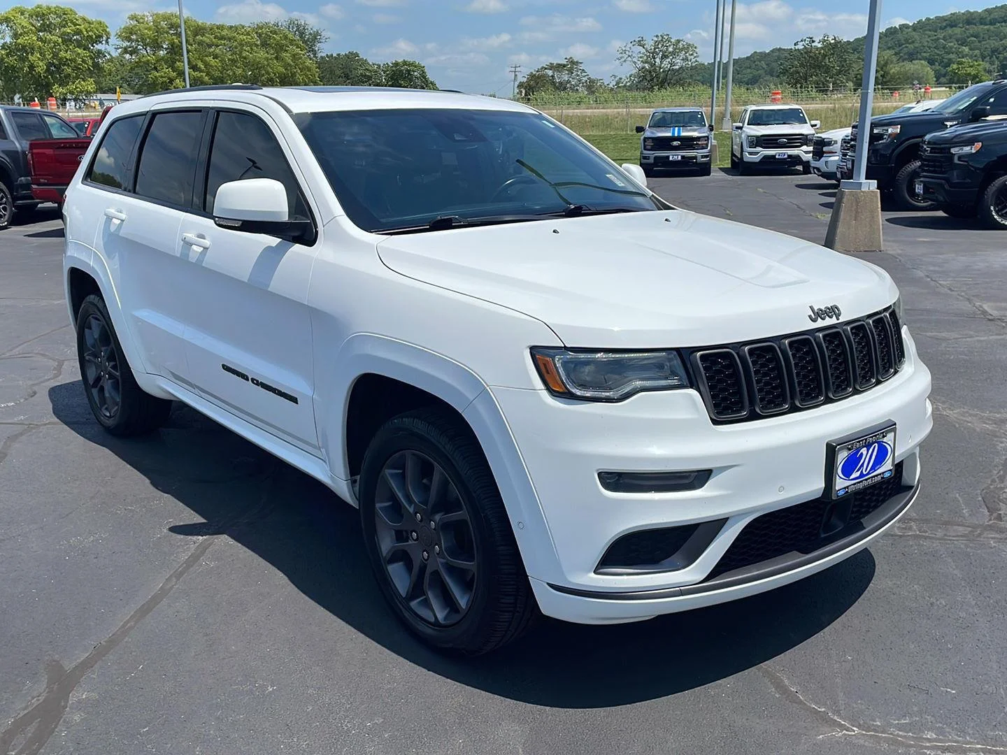 Used 2020 Bright White Clearcoat Jeep High Altitude image 7