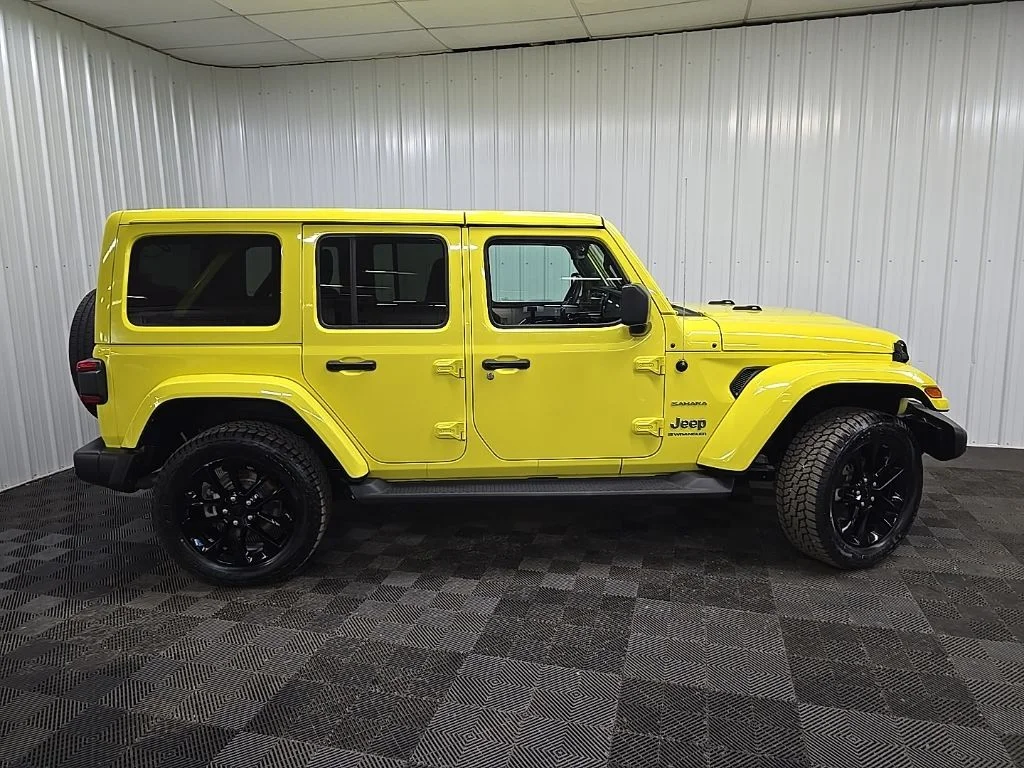 Used 2023 Yellow Jeep Sahara 4xe image 2