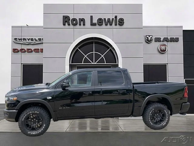 Diamond Black Crystal Pearlcoat 2026 RAM 1500 Rebel Crew Cab 4WD Pickup Truck Four-Wheel Drive