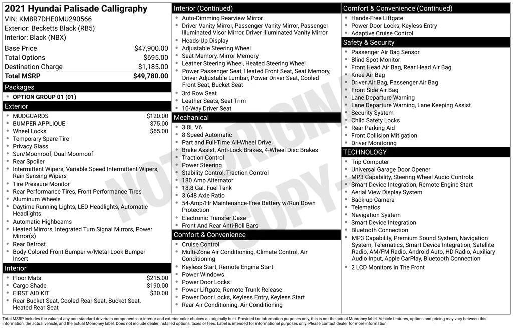 Used 2021 Black Hyundai Calligraphy image 6