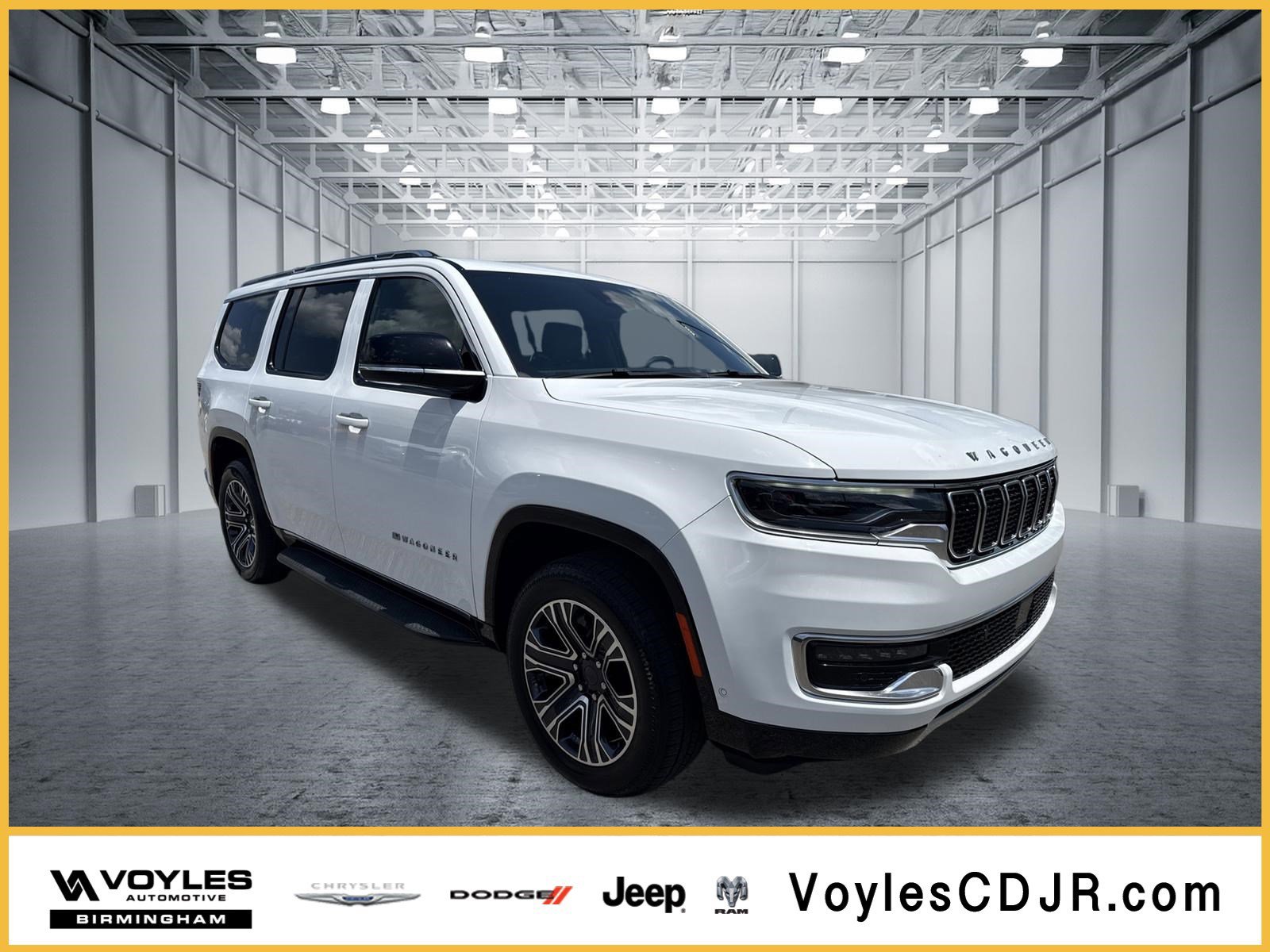 Used 2024 Bright White Clearcoat Jeep Series II image 1
