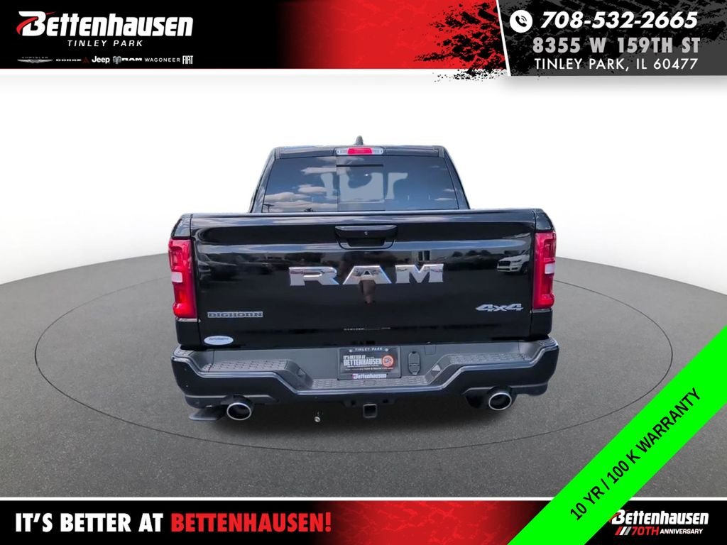 New 2026 Diamond Black Crystal Pearl-Coat Exterior Paint RAM Big Horn/Lone Star image 8