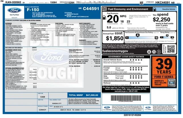 Used 2017 Shadow Black Ford XLT image 22