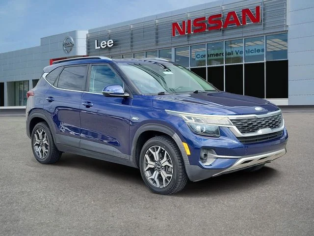 Used 2021 Blue Kia EX image 1
