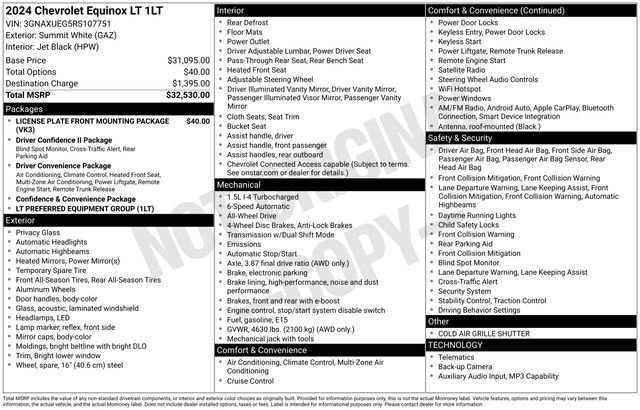 Used 2024 Summit White Chevrolet LT image 30