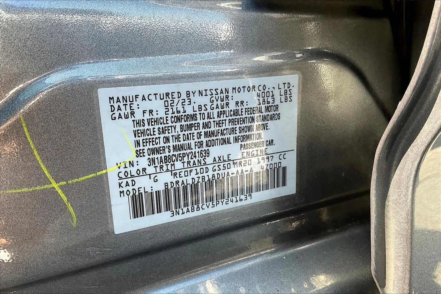 Used 2023 Gun Metallic Nissan SV image 33