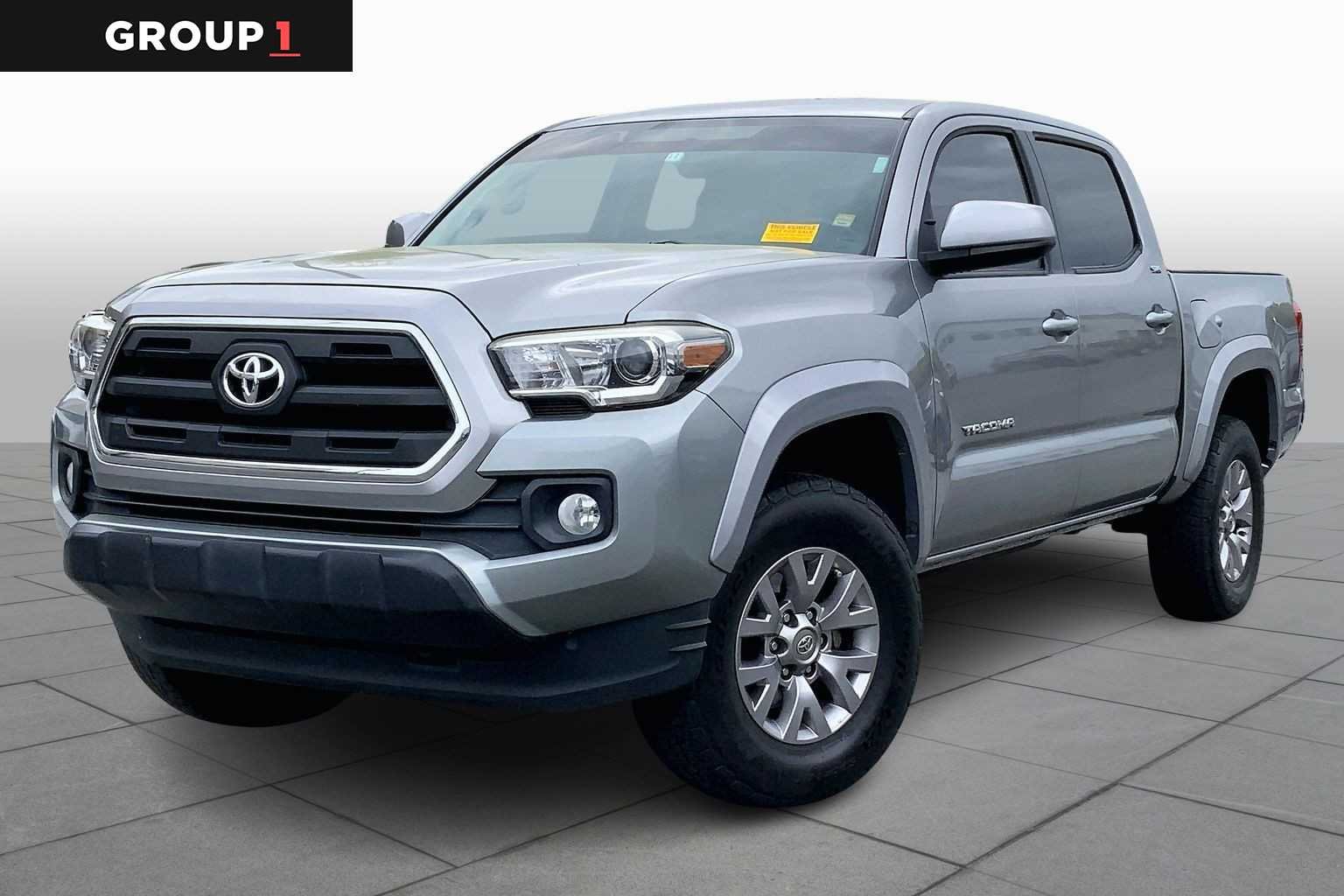 Silver Sky Metallic 2017 Toyota Tacoma SR5 V6 Double Cab RWD Pickup Truck 4X2