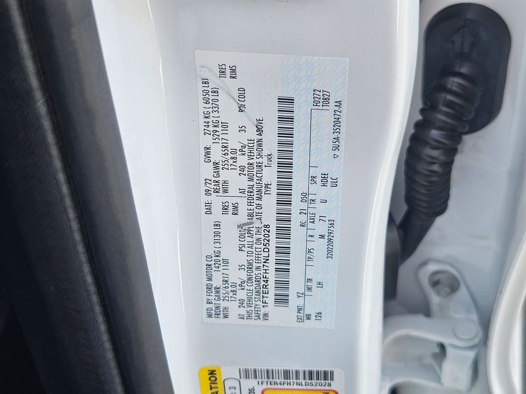 Used 2022 Oxford White Ford XLT image 33