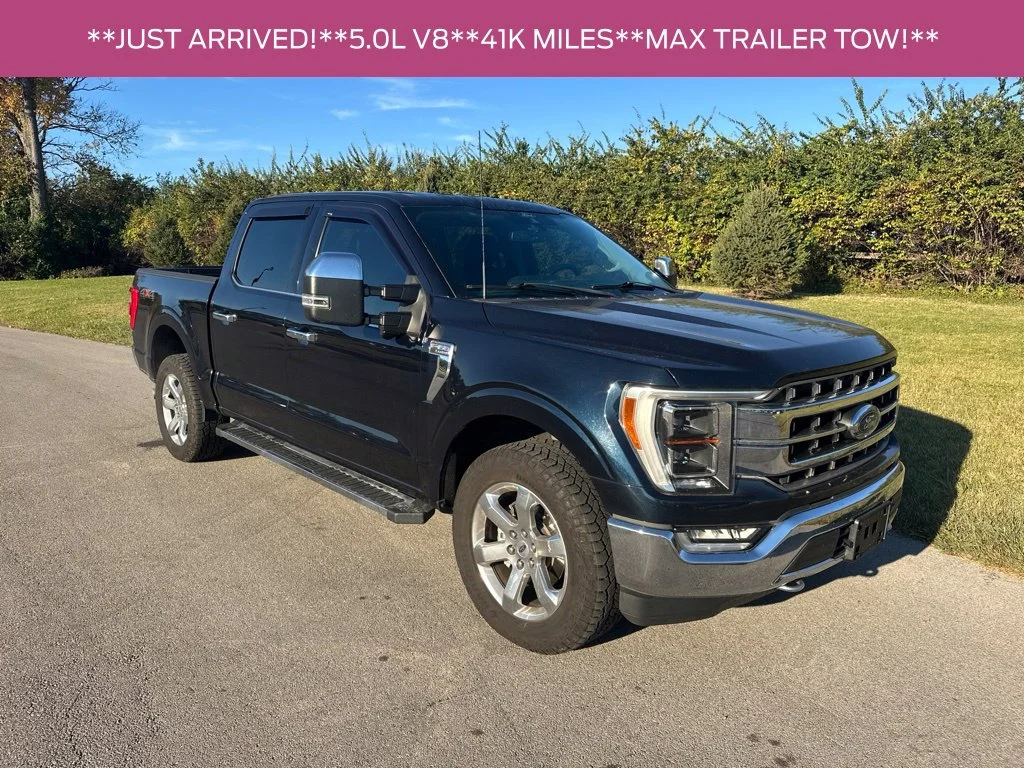 Used 2021 Blue Ford Lariat image 1