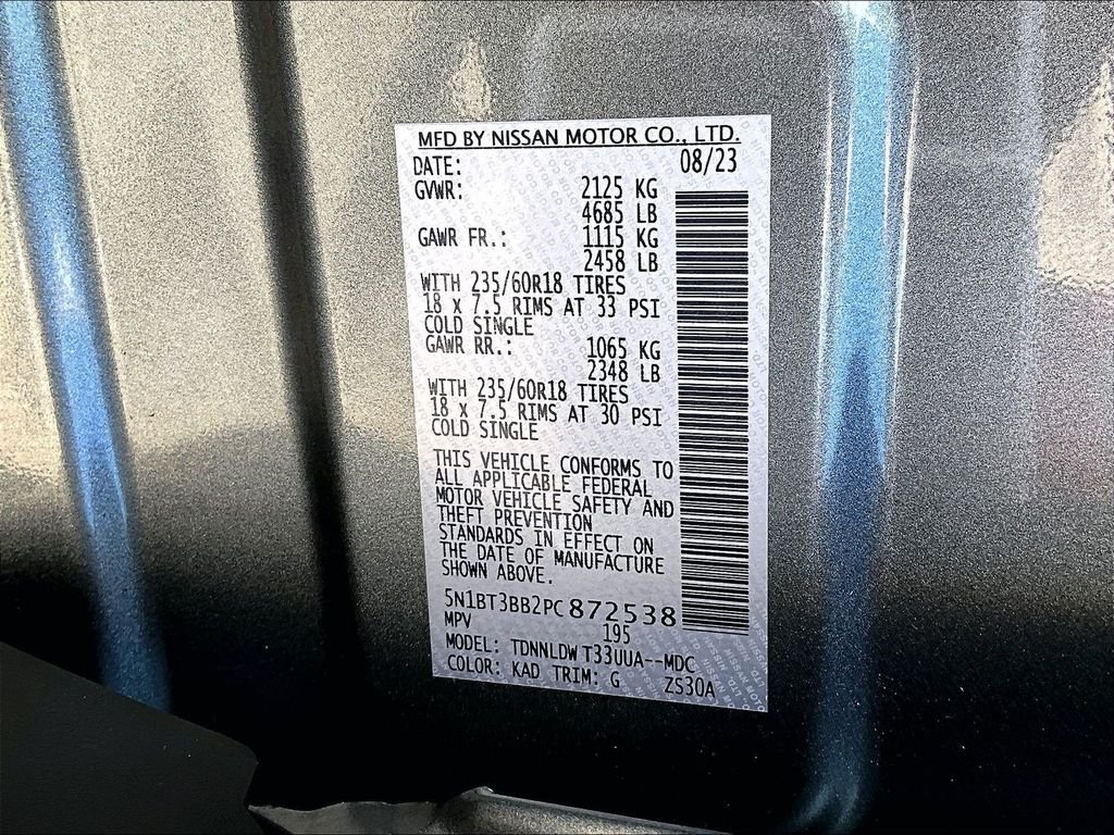 Certified Used 2023 Gray Nissan SV image 35