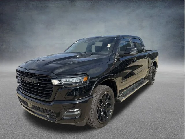 New 2027 Diamond Black Crystal Pearl-Coat Exterior Paint RAM Laramie image 8