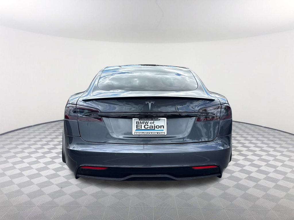 Used 2021 Black Tesla Plaid image 5