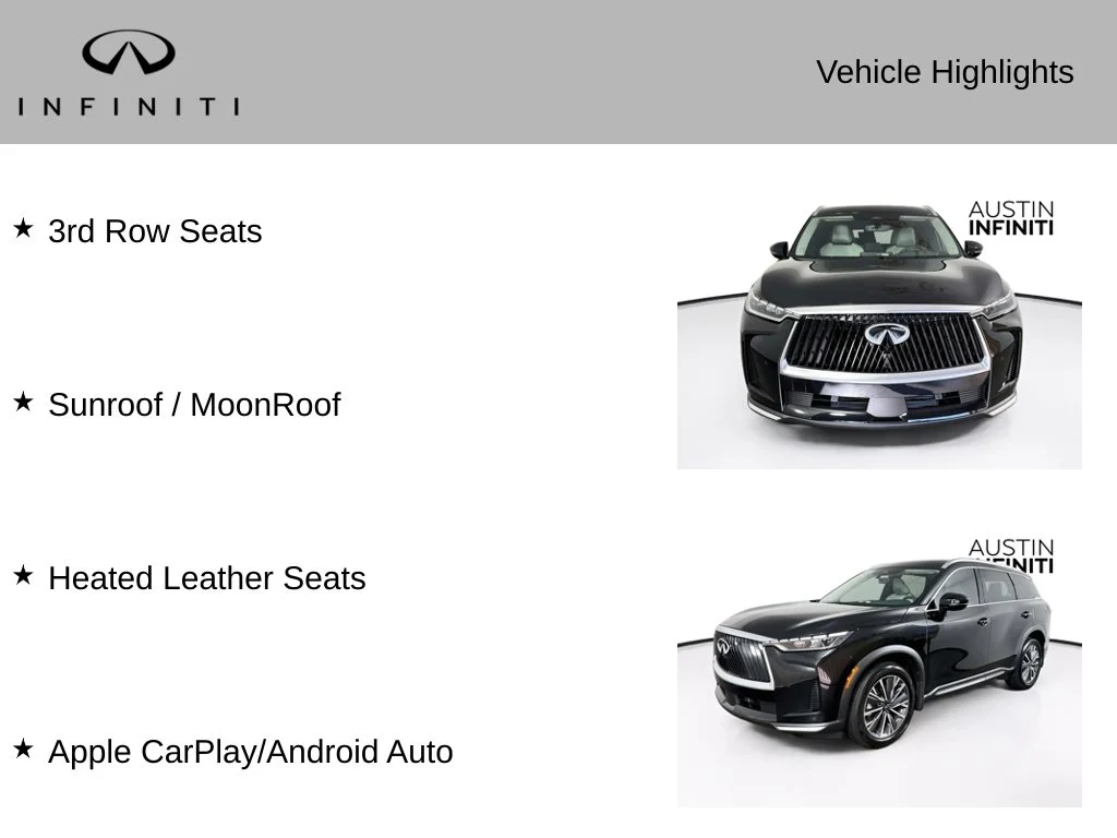 Certified Used 2027 Black INFINITI LUXE image 3