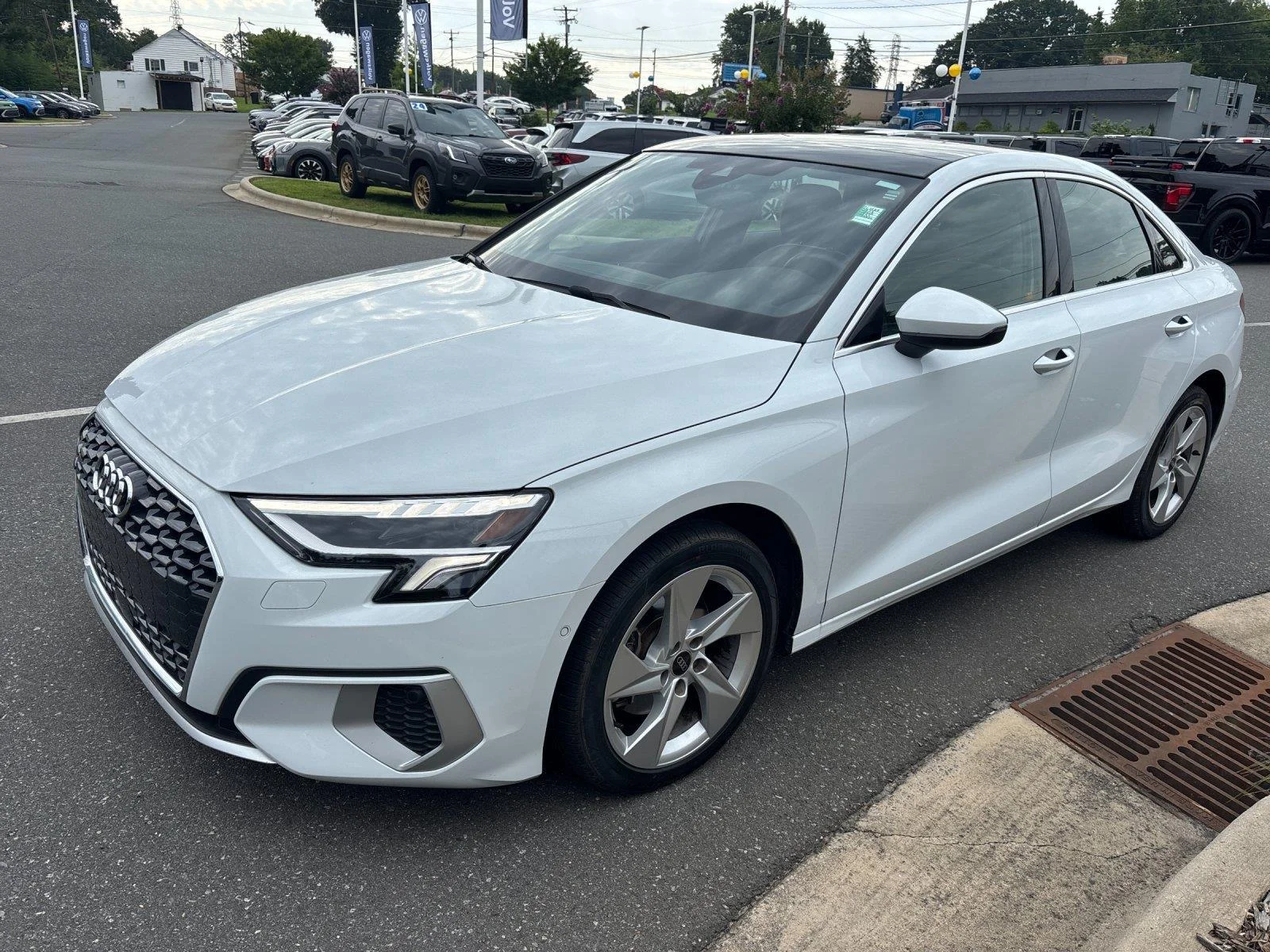 Used 2023 Glacier White Metallic Audi Premium Plus image 2