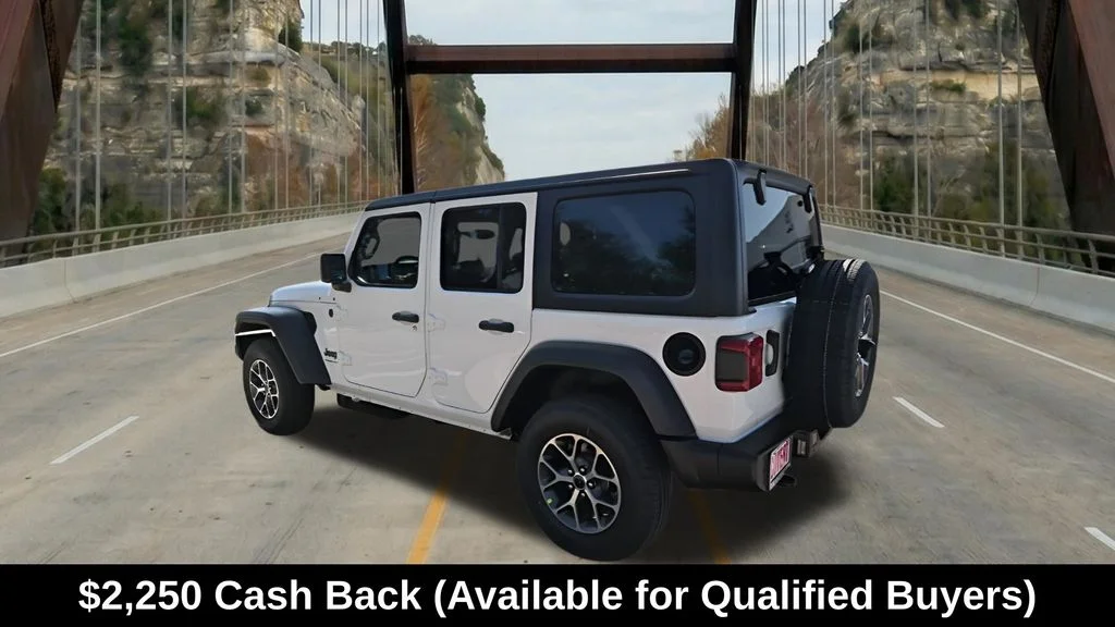 New 2026 Bright White Clear-Coat Exterior Paint Jeep Sport S image 8