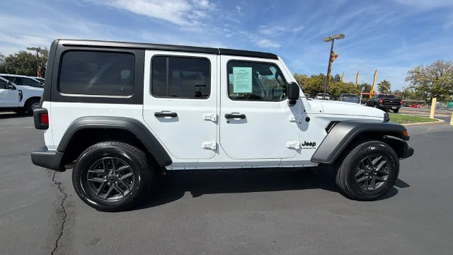 Used 2024 Bright White Clearcoat Jeep Sport S image 3