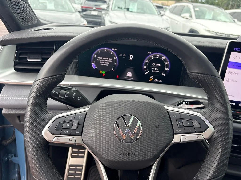 Used 2025 Monterey Blue Pearl Volkswagen 2.0T SE R-Line Black image 14