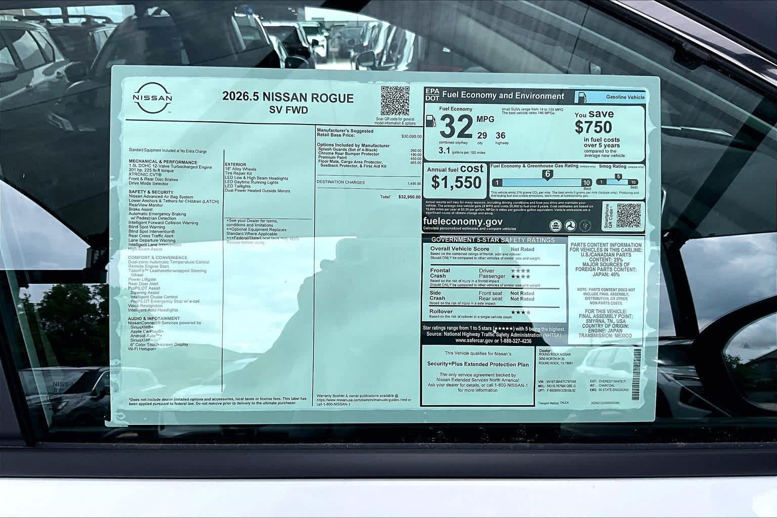 New 2026 Everest White Pearl TriCoat Nissan SV image 19