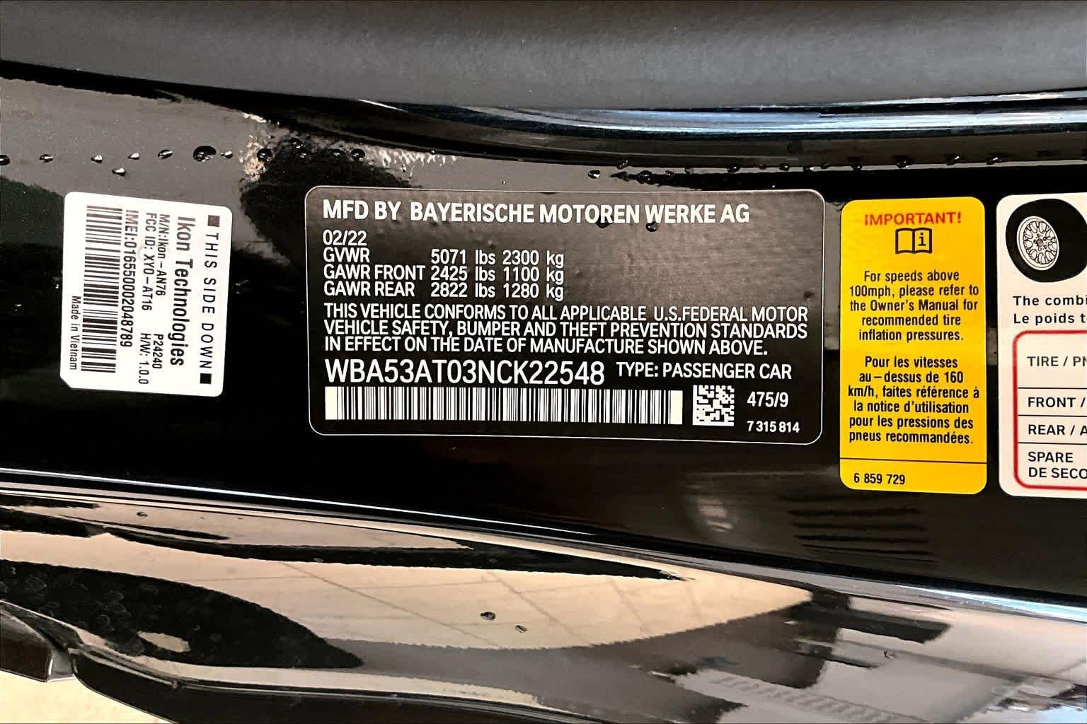 Used 2022 Black Sapphire Metallic BMW M440i image 30