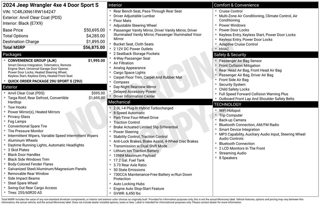 Used 2024 Gray Jeep Sport S 4xe image 17