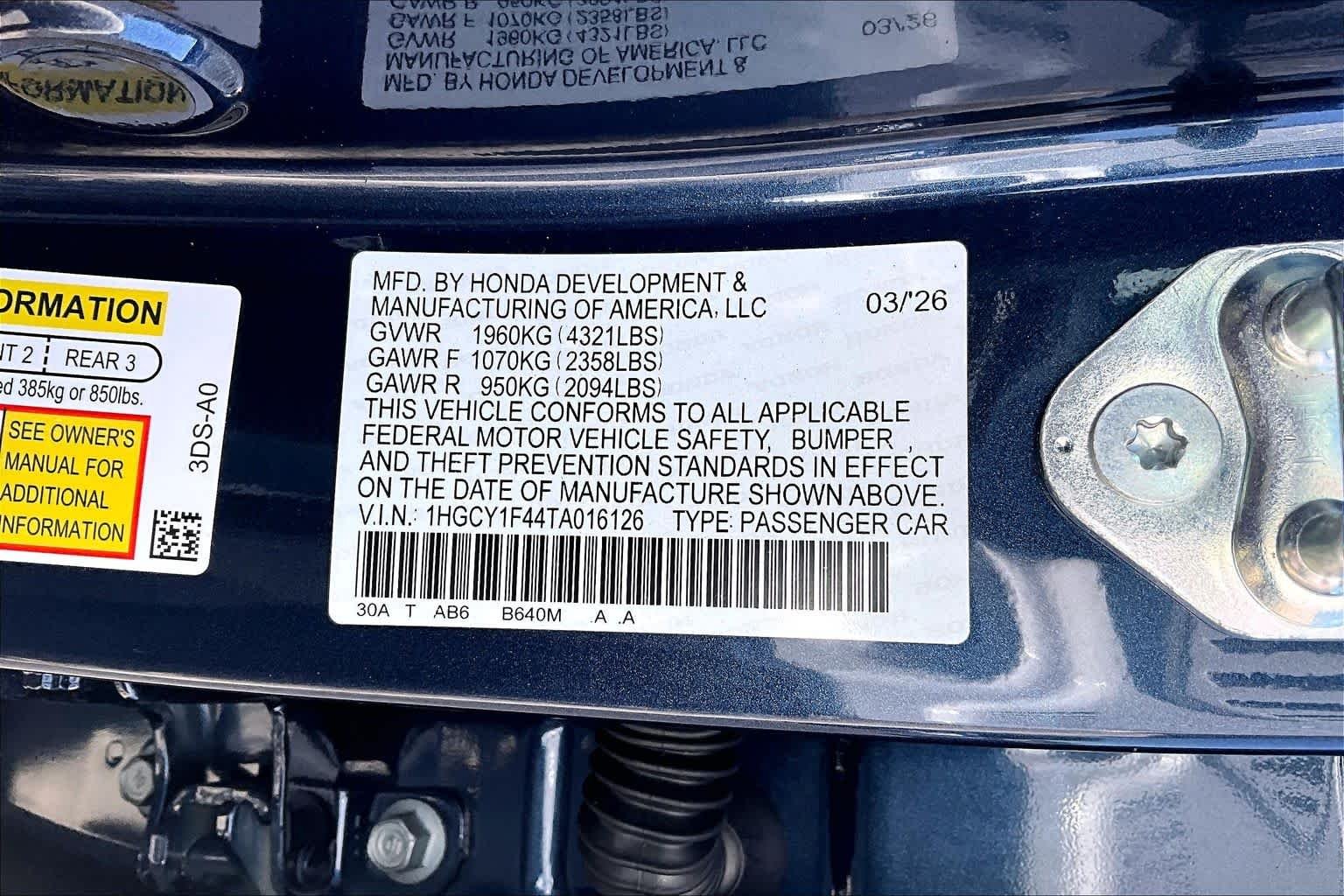 2026 Honda Accord SE - Photo 33