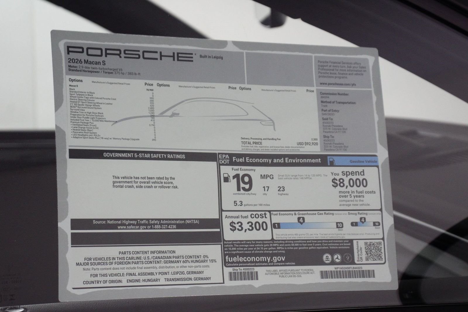 New 2026 Black Porsche S image 25