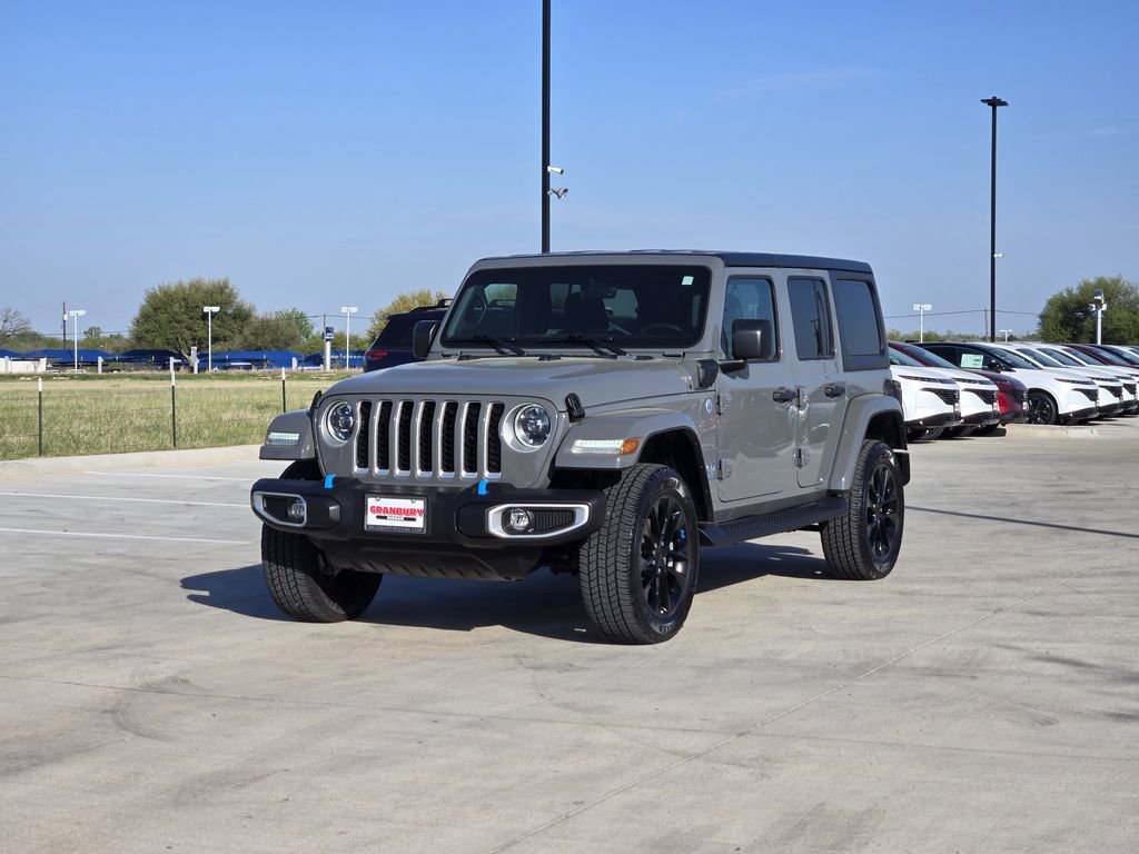 Used 2023 Jeep Wrangler 4xe Sahara 4XE with VIN 1C4JJXP66PW683494 for sale in Granbury, TX