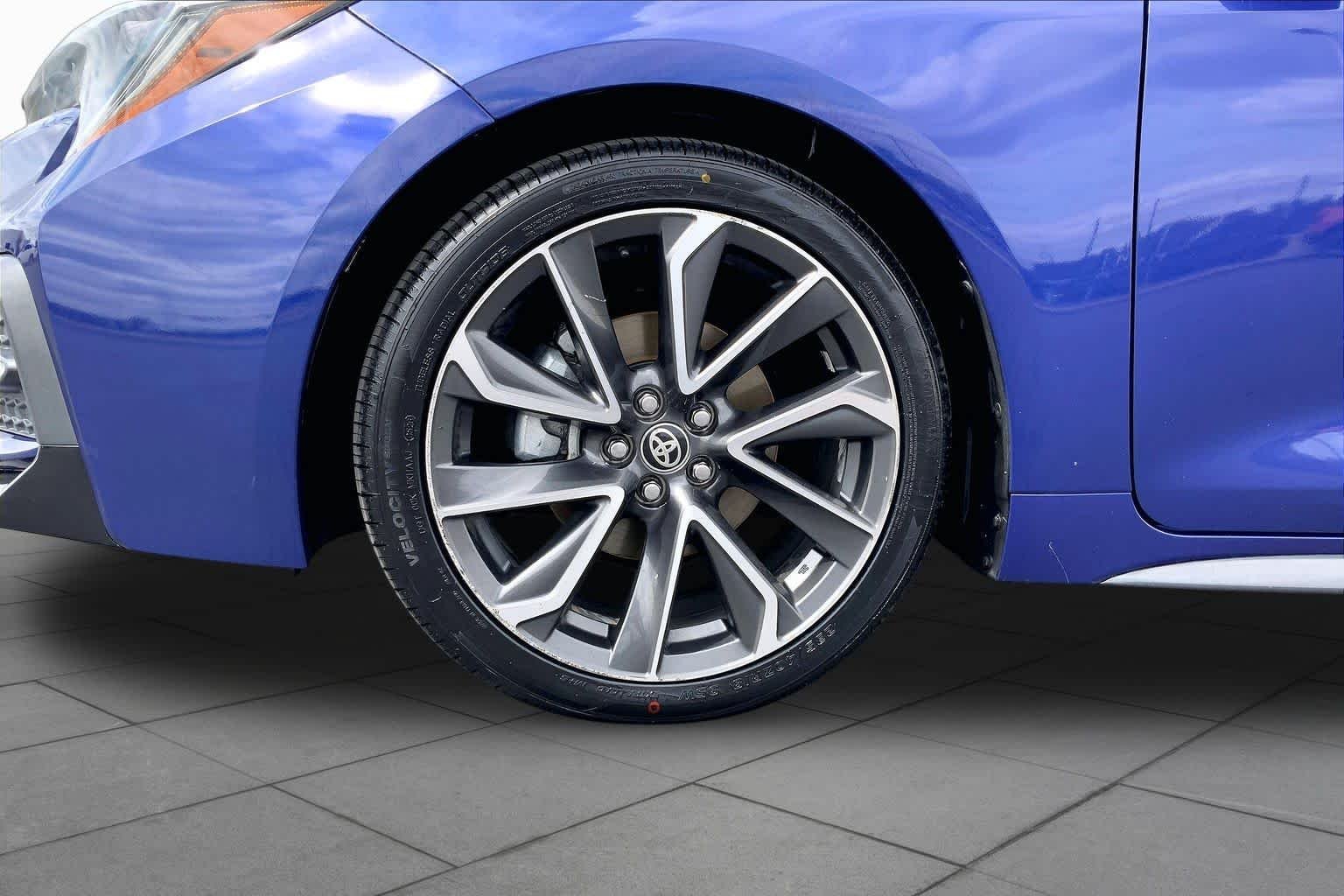 Used 2020 Blue Crush Metallic Toyota SE image 10