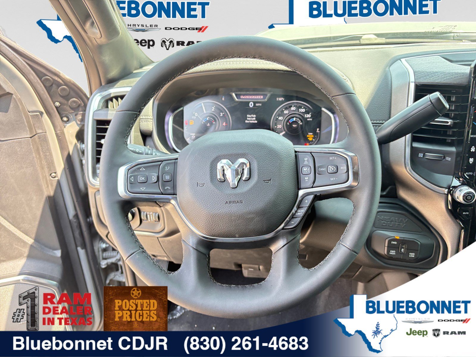 New 2026 Ceramic Gray Clear-Coat Exterior Paint RAM Laramie image 13