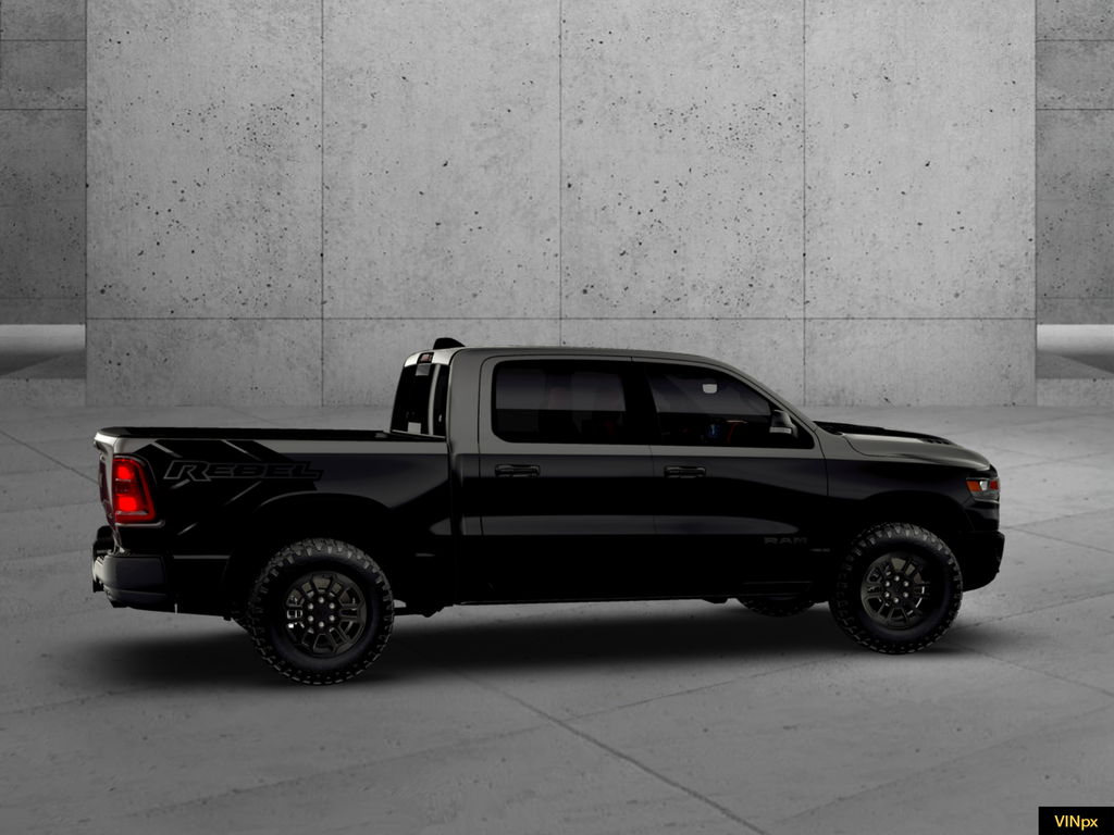 New 2026 Diamond Black Crystal Pearl-Coat Exterior Paint RAM Rebel image 13