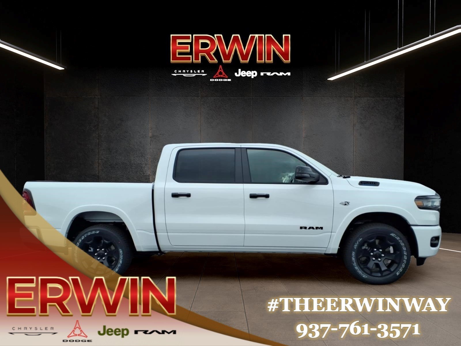 New 2026 Bright White Clear-Coat Exterior Paint RAM Big Horn image 6