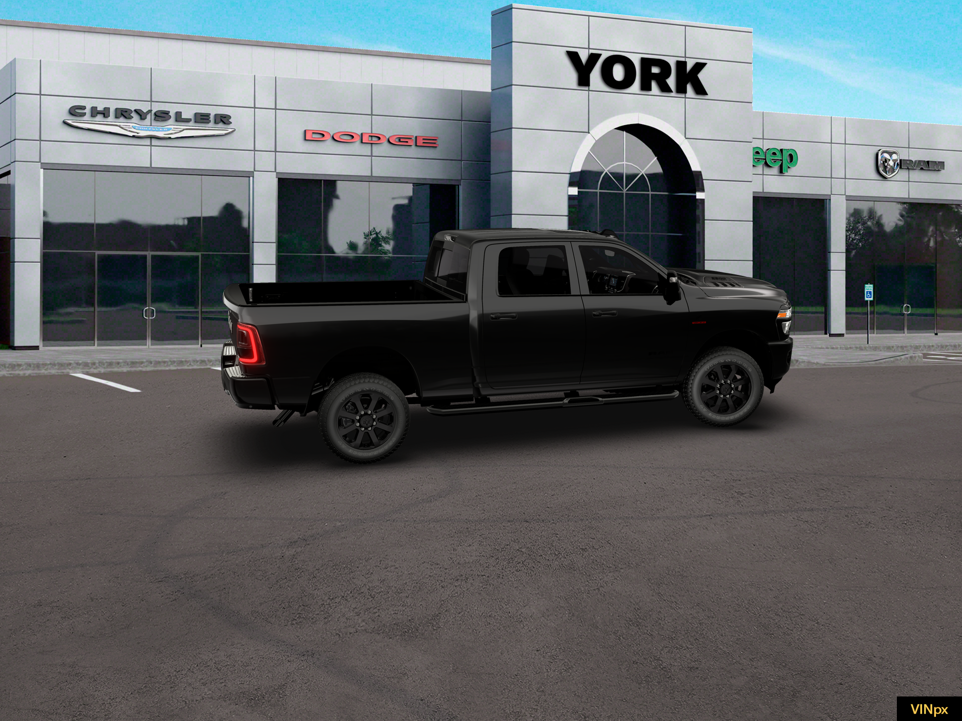 New 2026 Diamond Black Crystal Pearl-Coat Exterior Paint RAM LARAMIE image 27