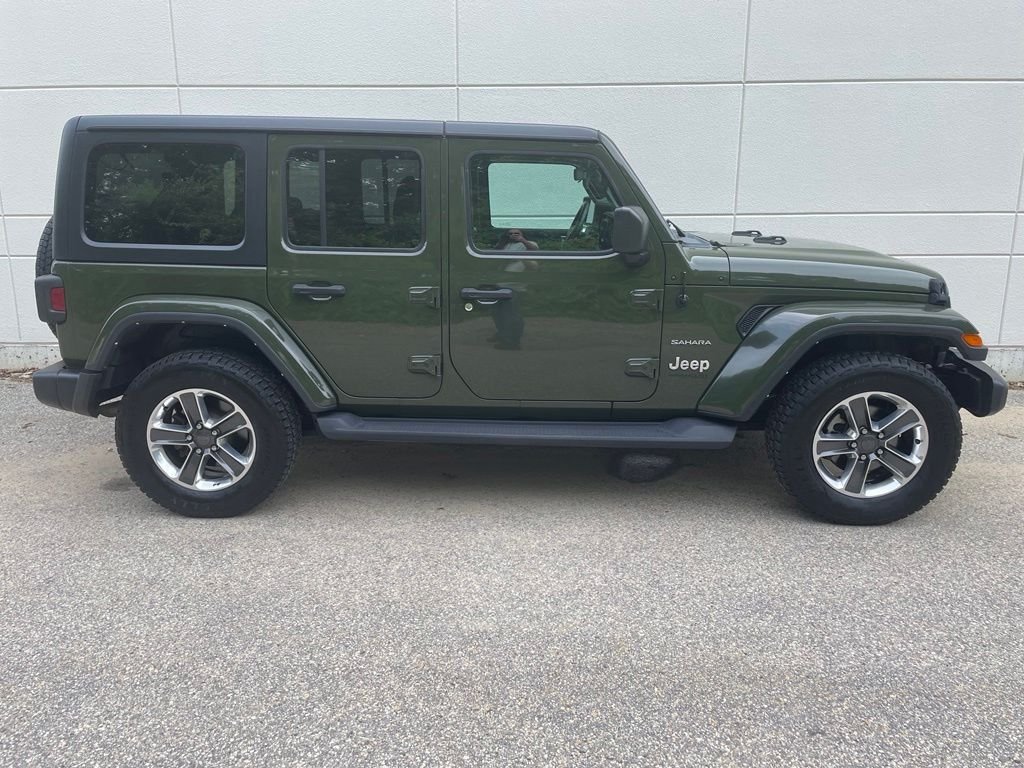 Used 2021 Sarge Green Clearcoat Jeep Unlimited Sahara image 5