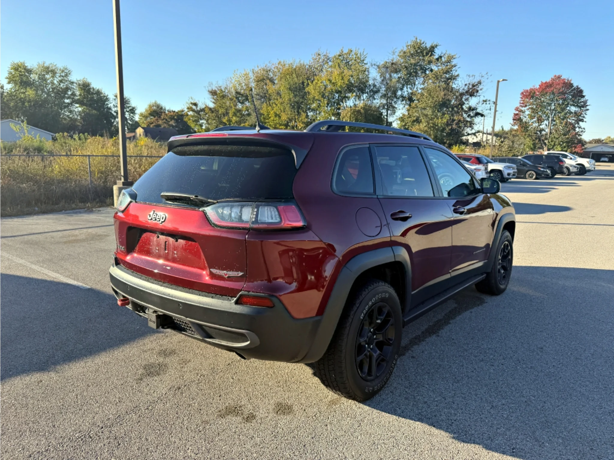 Used 2020 Velvet Red Pearlcoat Jeep Trailhawk image 12