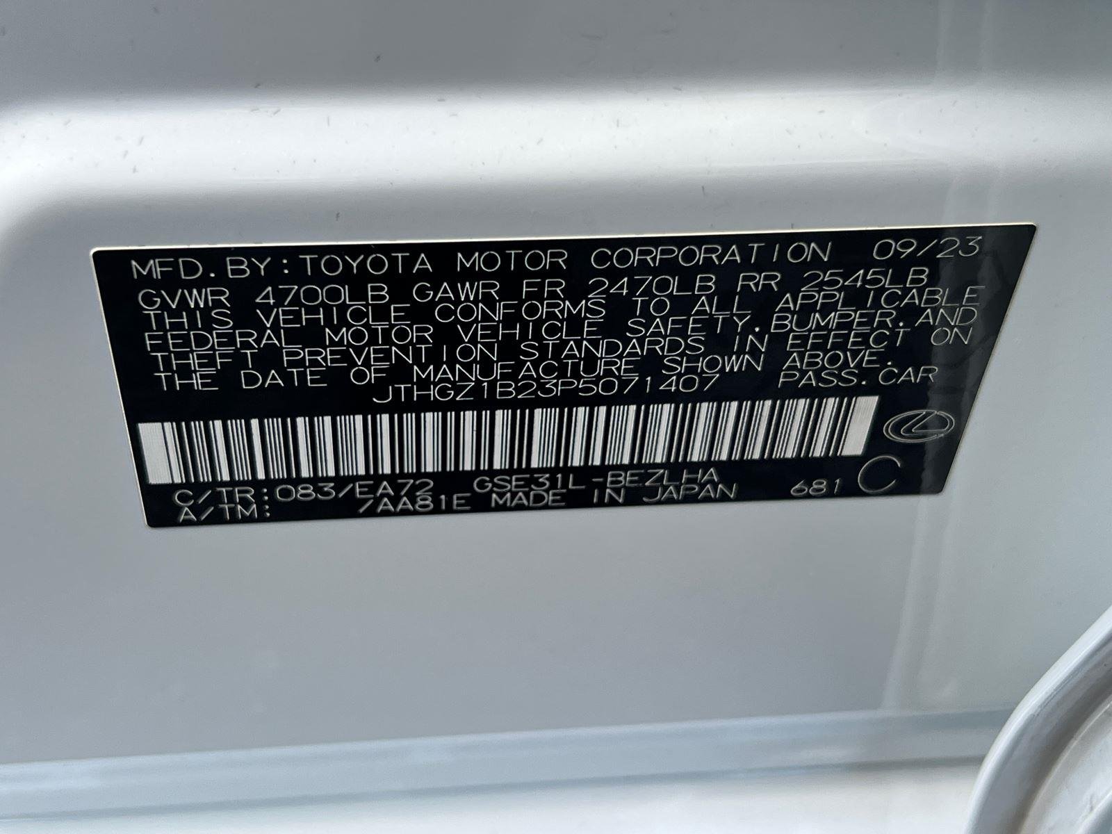 Used 2023 Ultra White Lexus I350 F SPORT image 34