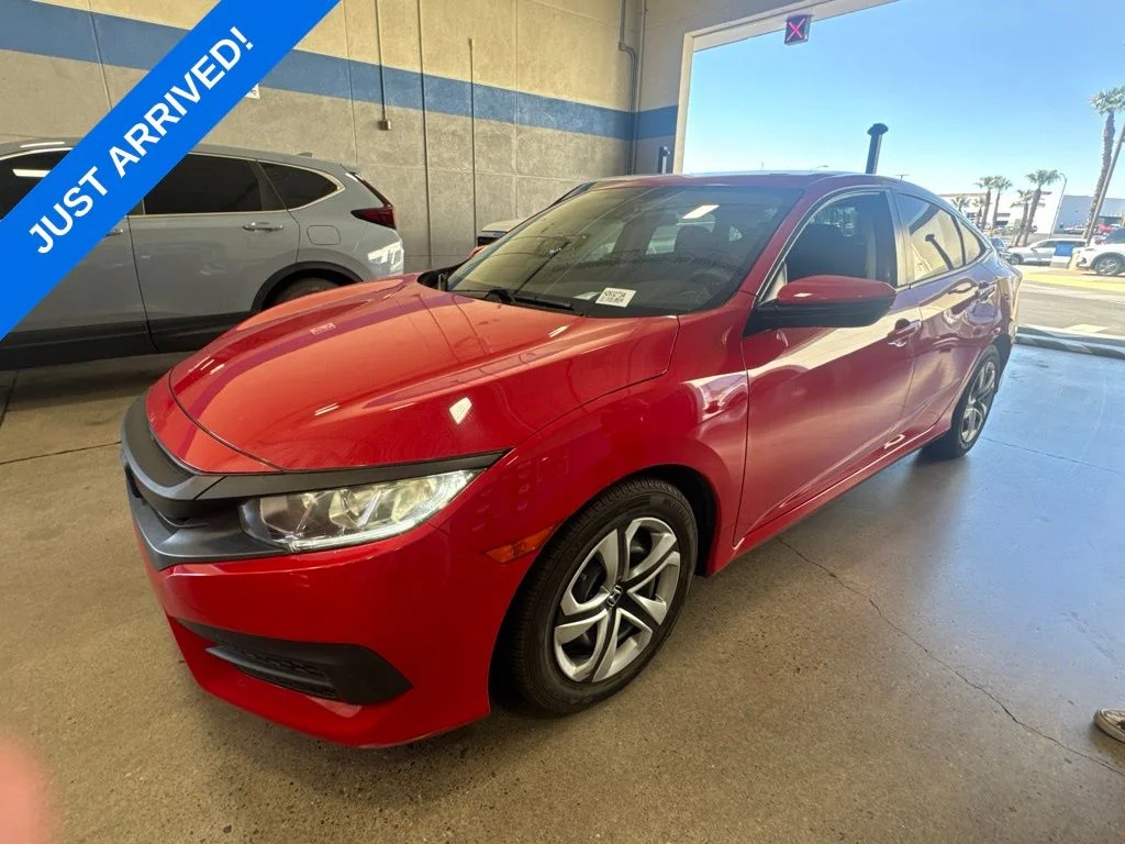 Certified Used 2017 Rallye Red Honda LX image 1