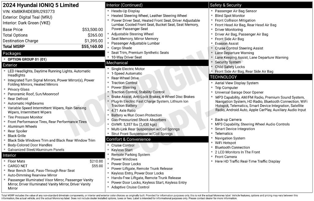 Certified Used 2024 Green Hyundai Limited image 4