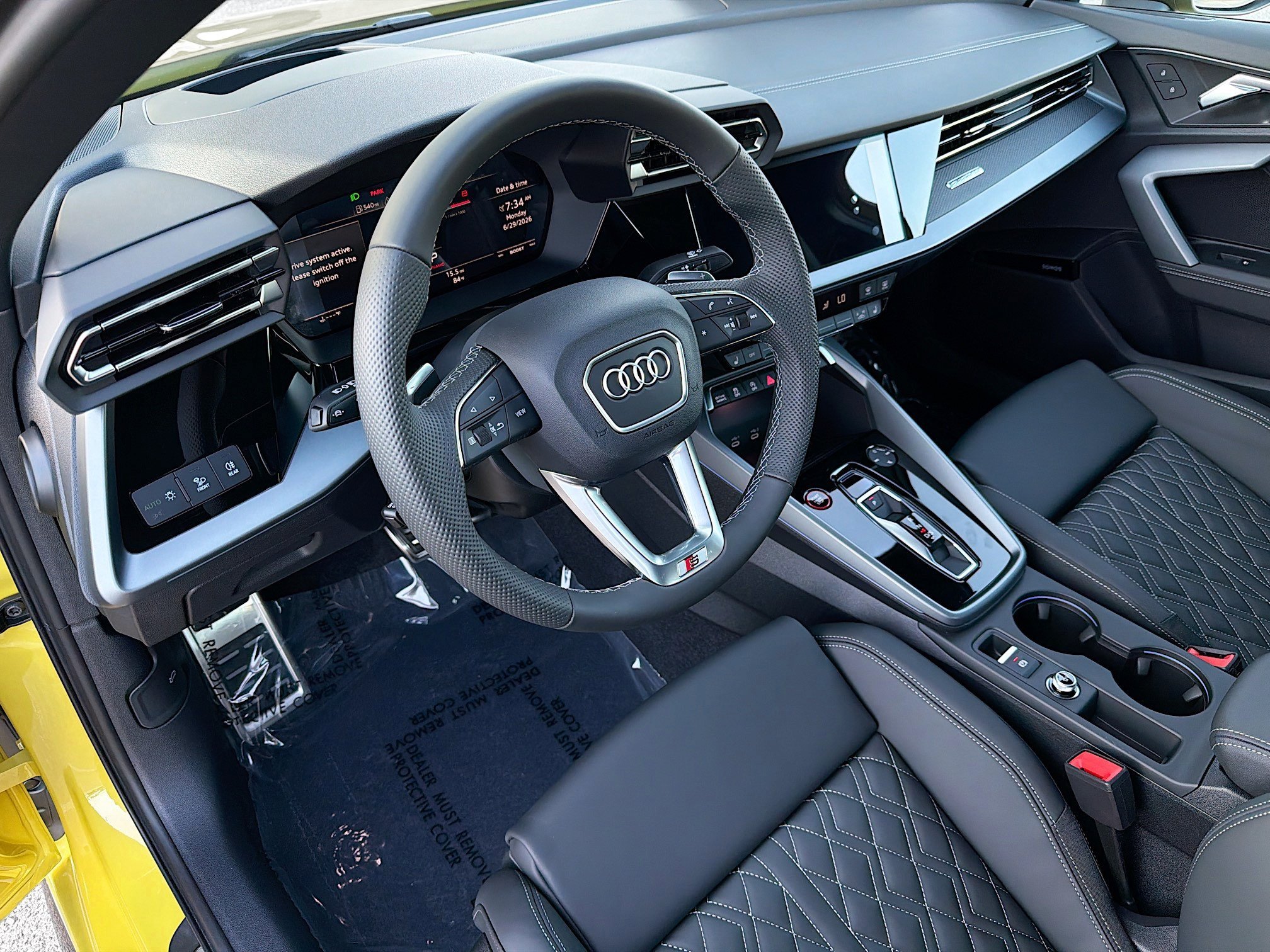 New 2026 Python Yellow Metallic Audi 4DR QTRO 2.0 TFSI image 24