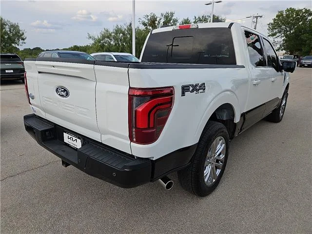Used 2024 White Ford King Ranch 4x4 SuperCrew Cab 5.5 ft. box 145 in. W image 4