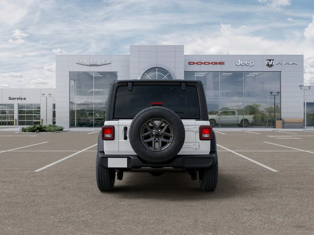 New 2026 Bright White Clear-Coat Exterior Paint Jeep Sport S image 7