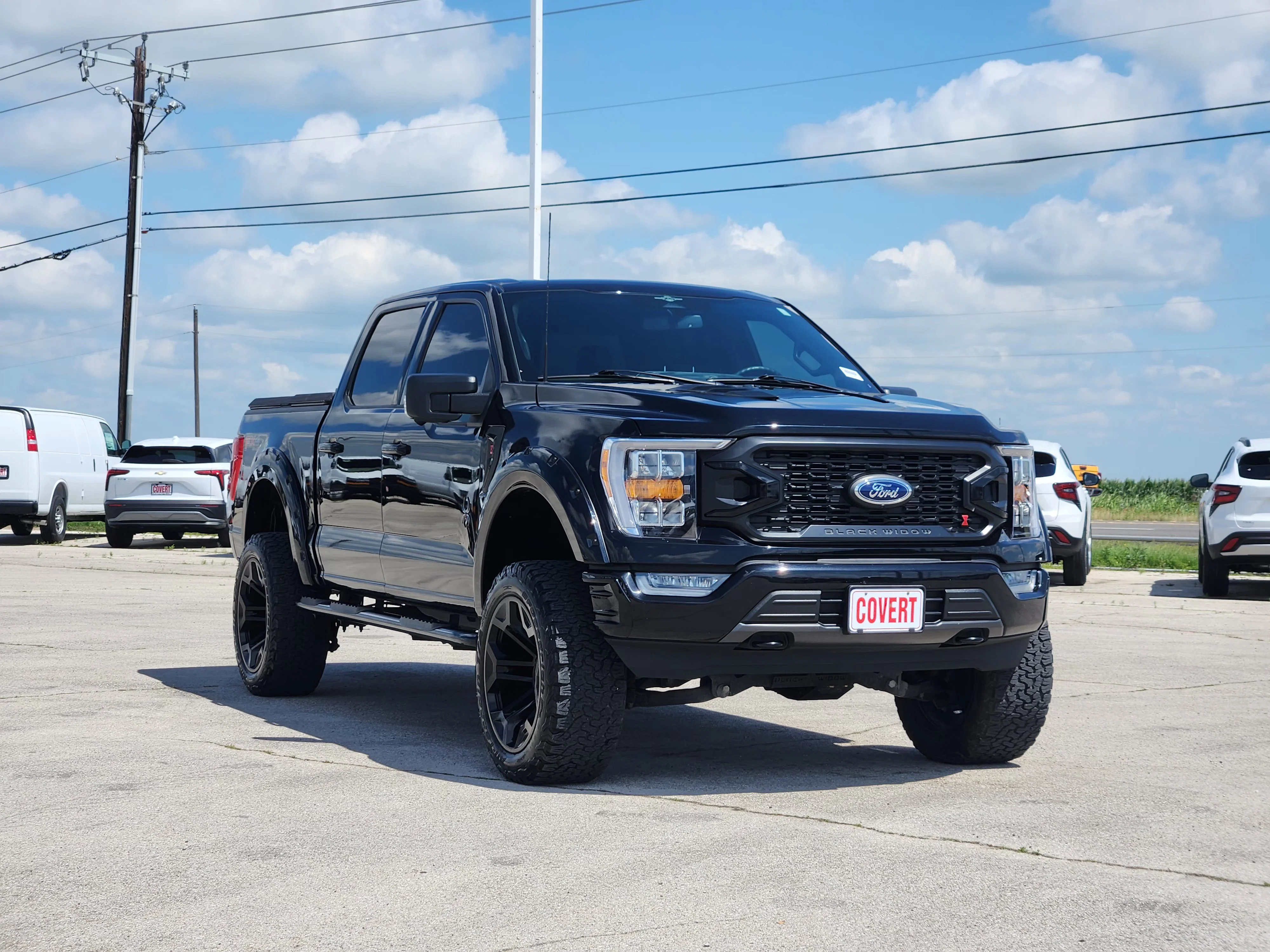 Used 2023 Black Ford XLT Black Widow Edition image 3