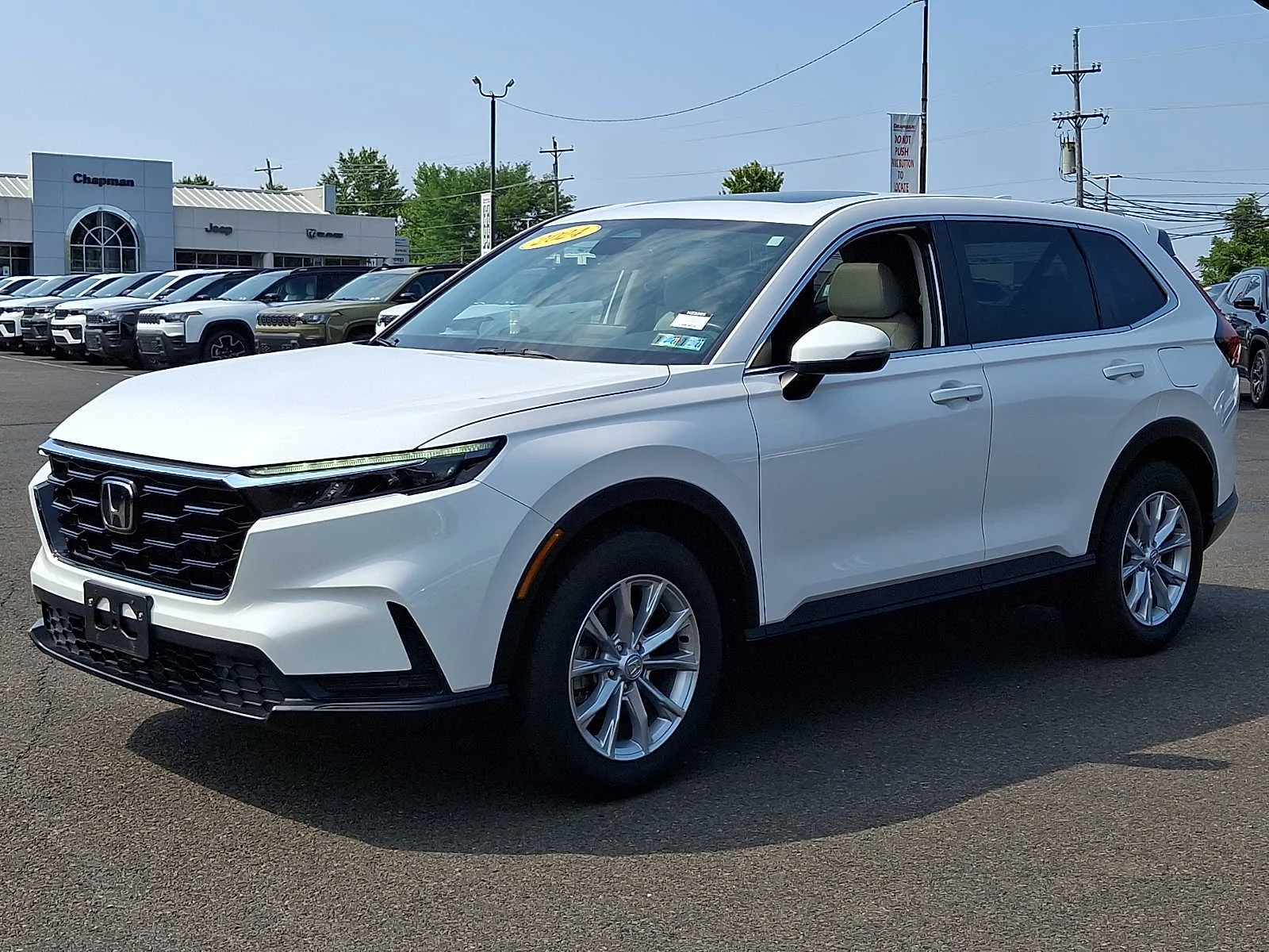Used 2024 Platinum White Pearl Honda EX-L image 3