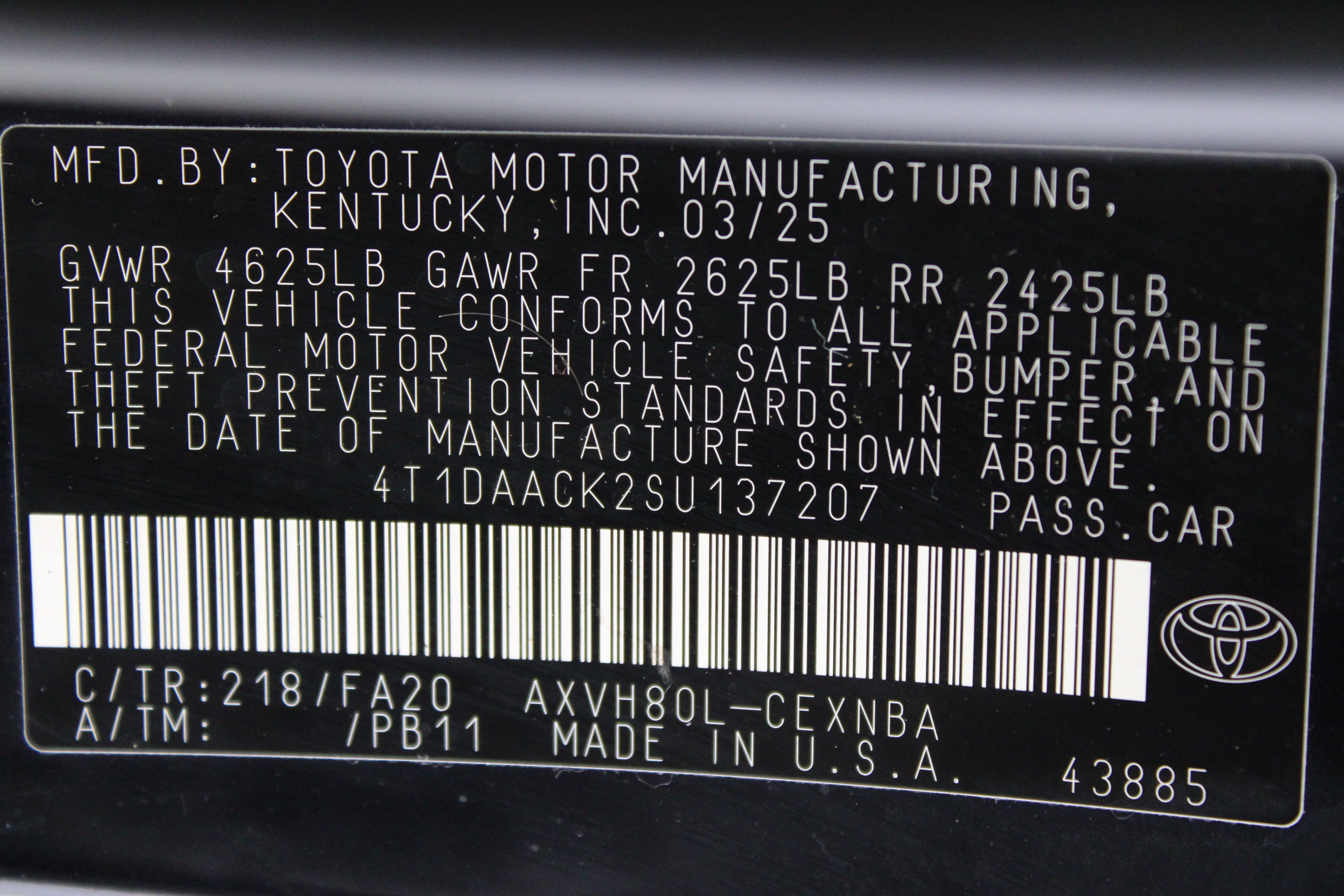 Used 2025 Black Toyota LE image 38