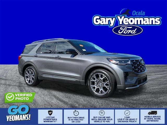 Certified Used 2025 Gray Metallic Ford Platinum image 1